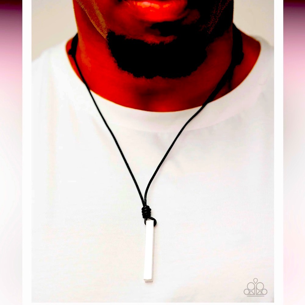 💪🙌MEN❗️Paparazzi “Mechanical Maintenance” Silver Men’s Necklace ~ Paparazzi❗️🙌💪